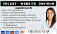 design or redesign a professional 3dcart customize  shift4shop store for sales