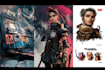 create game art, character designs, environment art etc