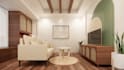 do living room interior design and render