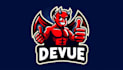 do awesome  devil cartoon style mascot logo