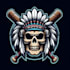do high quality custom mascot skull logo