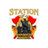 design unique fire fighter station logo