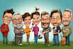draw a cartoon caricature based on your photo