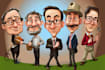 draw an  amazing cartoon caricatures