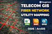 create professional gis maps, telecom and utility mapping