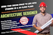 license architectural drawing 3d floor plan autocad florida, arizona pe stamp
