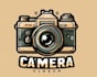 design high quality vintage camera shop logo