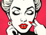 draw a retro pop art roy lichtenstein style
