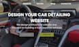 design car detailing website, car rental website with booking functionality