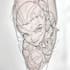 tattoo illustration anime style in lines