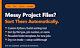 build a custom file sorting tool to organize your cad, PDF, and project files