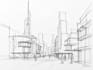 hand draw architecture and urban design sketches