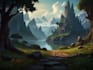 create concept art, fantasy landscapes, background scenes