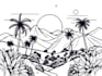 create a unique custom vector illustration in line art style