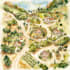 create a custom wedding map watercolor style