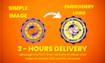 create logo to embroidery file clean, accurate digitizing