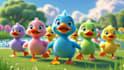 create high quality ai generated 3d animated kids rhymes