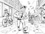 draw simple black and white illustration