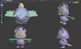 create custom 3d models of cute vibrant characters