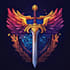 draw unique fantasy game logo title