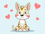 create cartoon vector animal in a simple style