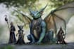 make a concept art and fantasy creature, monster