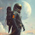 make a sci fi illustration and sci fi art
