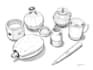 create pen and ink still life drawings and object illustrations