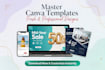 create editable canva flyer, poster and social media design
