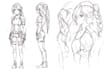 create anime or manga cartoon sketch
