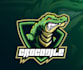 design amazing mascot crocodile logo