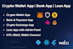 develop crypto wallet app payment app bank app crypto exchange website loan app