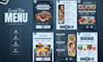design digital menu, digital menu board or animated menu