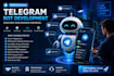 create a professional telegram bot with custom features
