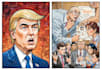 draw political cartoon and comic