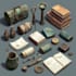 make a high quality 3d model, props and objects