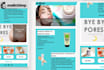 design responsive mailchimp email newsletter template within 6 hours