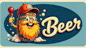 do creative beer mascot logo