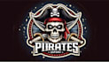 make amazing pirates skull logo with free source file