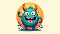 creative monster mascot logo