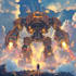 draw an anime style mecha robot illustrations