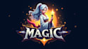 create amazing lady mage logo with free source file