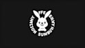 do awesome rabbit  black and white mascot logo design