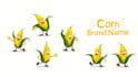 do awesome corn pack character mascot logo design