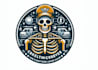 design custom skeleton courier service logo