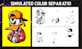 professional color separation for t shirt screen printing