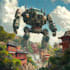 do a mecha robot illustrations