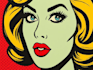 draw a retro pop art roy lichtenstein style