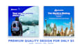 design travel social media posts and ads
