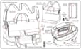 do bag techpack design, duffle bag handbag tote bag backpack with manufacturing